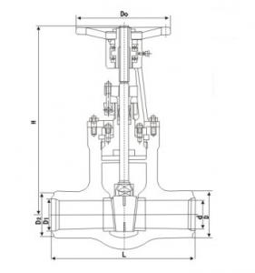 Z61Y Butt weld high pressure gate valve