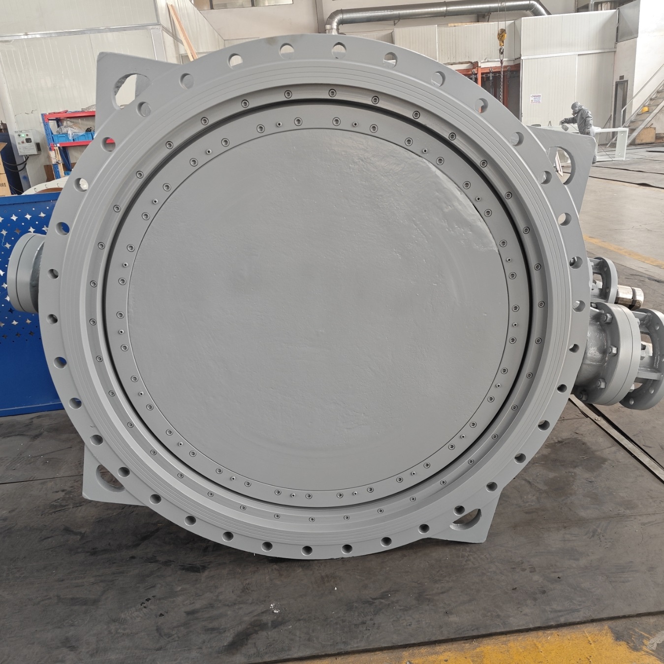 DN800 DN1000 double flanged butterfly valve