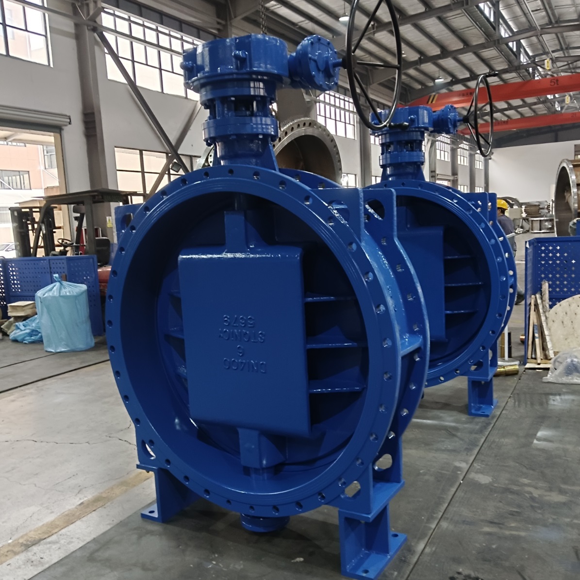 DN1200 DN1400 Soft seated butterfly valve