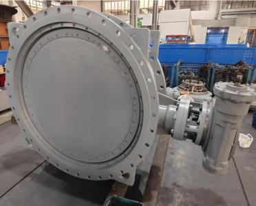 DN800 DN1000 double flanged butterfly valve