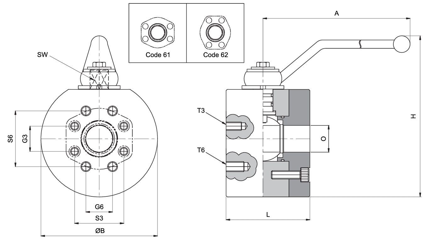 SAE J518 Flanged Ball Valve