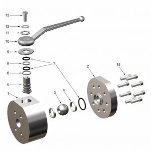 SAE J518 Flanged Ball Valve