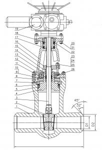 Z961Y Electric Gate Valve